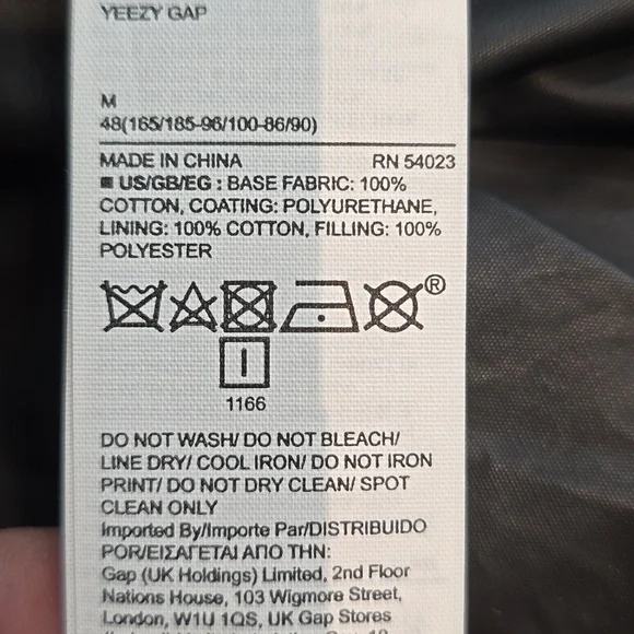 Yeezy X GAP YZY Kayne West Black Round Jacket